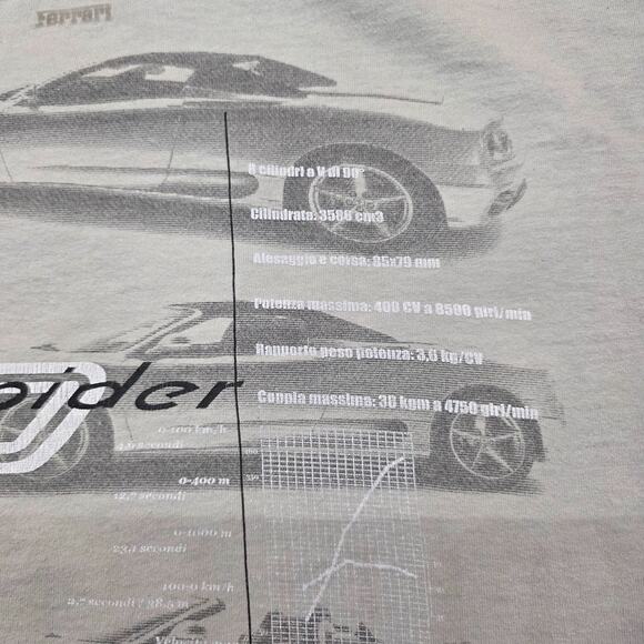 VTG Ferrari 360 Spider 90s T Shirt Men XL Stain READ - Picture 10 of 14